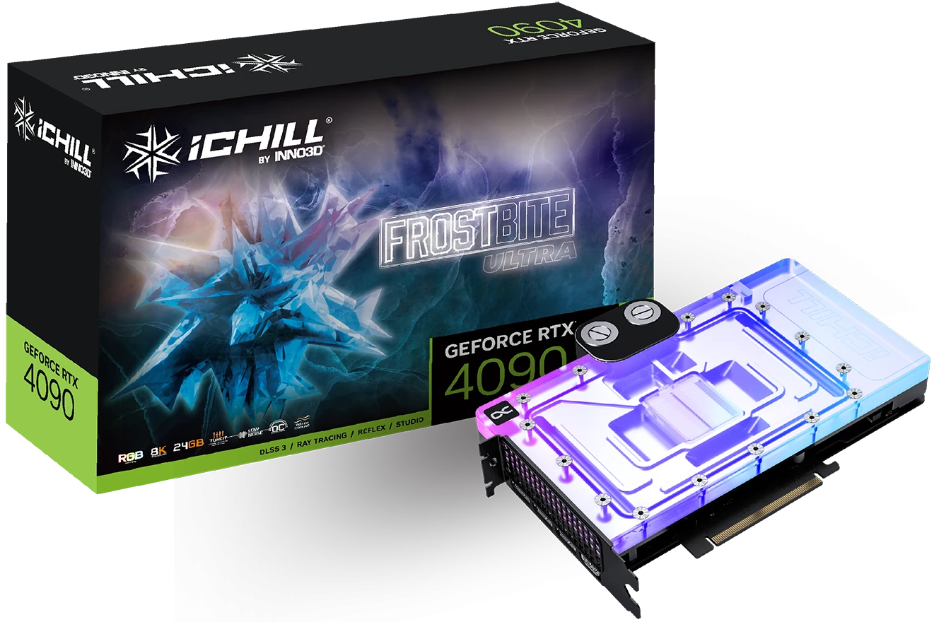 INNO3D GeForce RTX 4090 iCHILL FROSTBITE ULTRA
